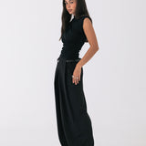Arden Belted Trousers - Black