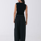 Arden Belted Trousers - Black