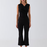 Elle Kick Flare Pant - Black