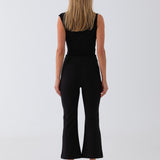 Elle Kick Flare Pant - Black