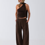 Sloane Convertible Top - Brown