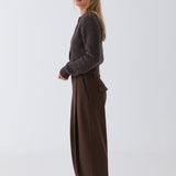Noor Fluffy Cardigan - Brown