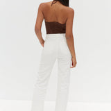 Palermo Halter Top - Chocolate