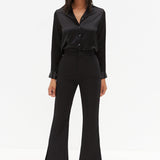 Side Split Pants - Black