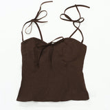 Palermo Halter Top - Chocolate