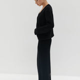 Knit Maxi Skirt - Black