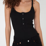 Button Tank - Black