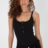 Button Tank - Black