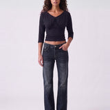 Ryana Top Black - front view