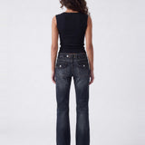 Remi Low Front Top Black - back view
