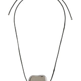 Pebble Necklace - Silver / Black