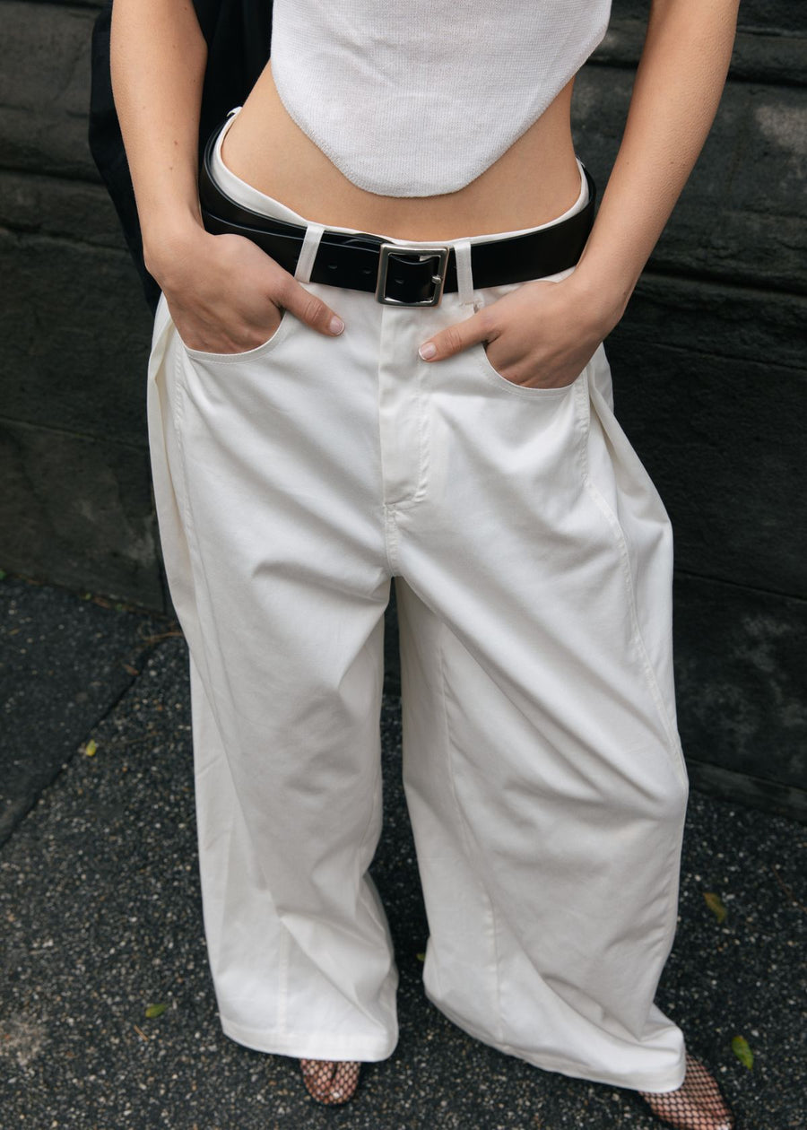 Maison Pants - White