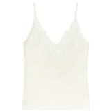 Luna Lace Trim Cami - Ivory