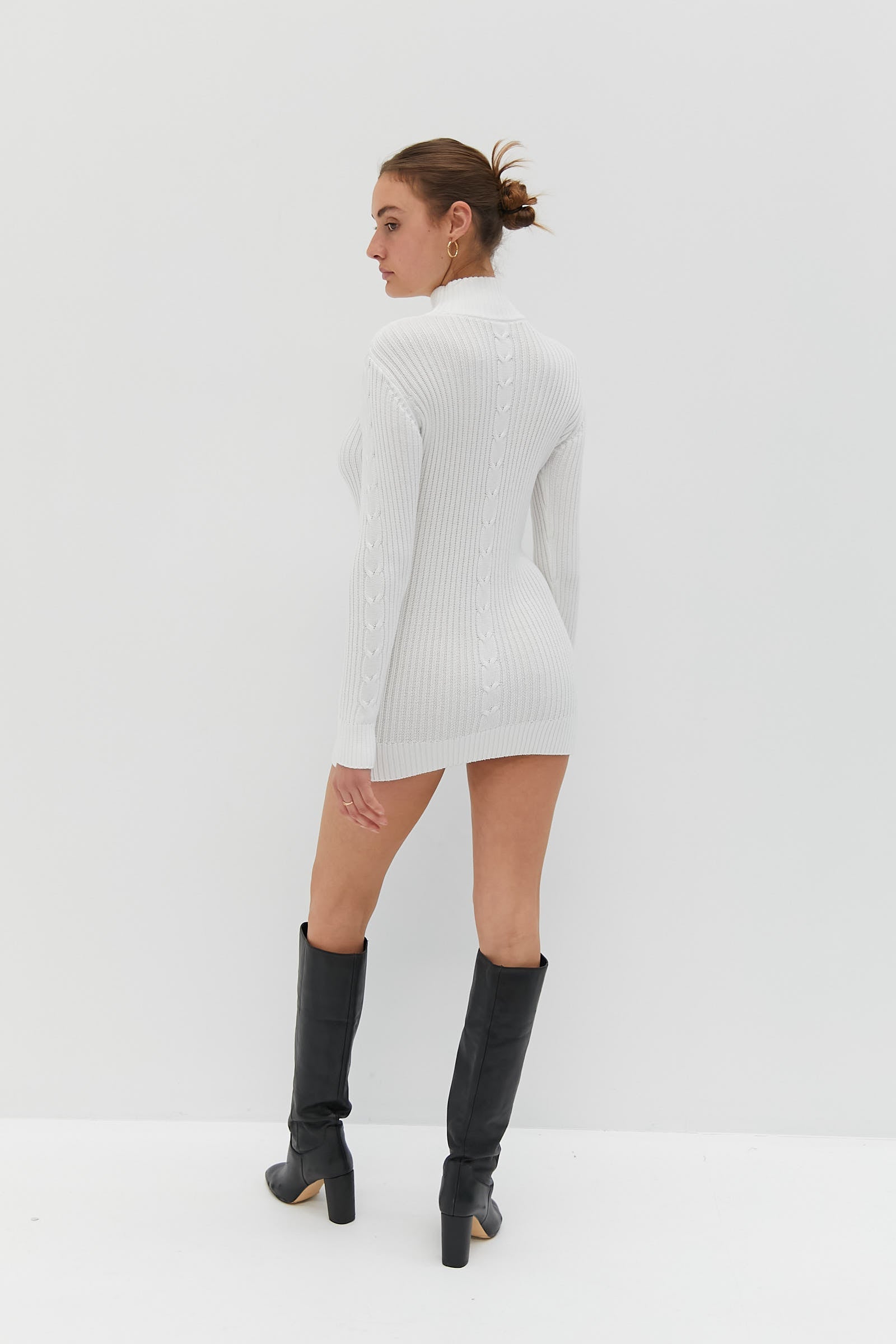 Arlo Knit Dress - White