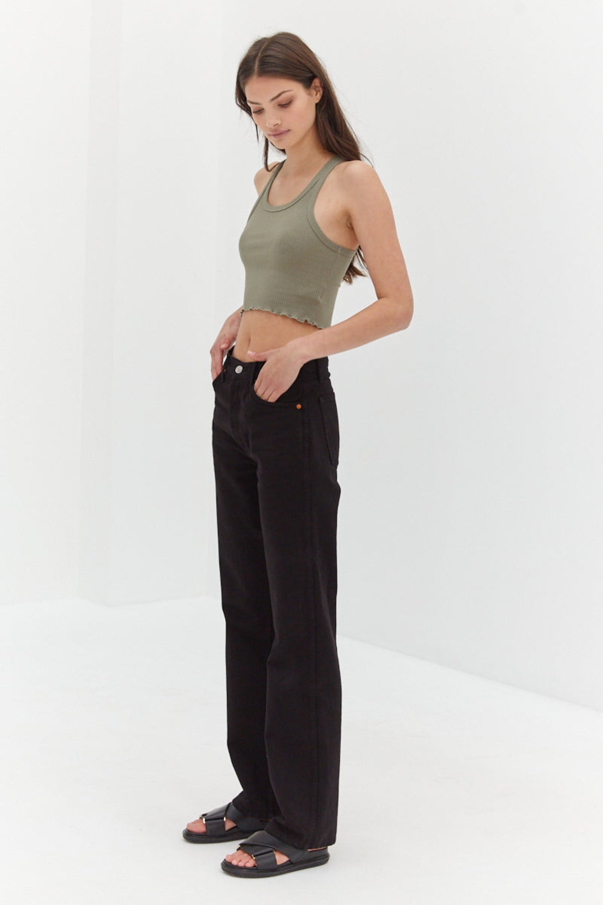 Lou Crop - Khaki