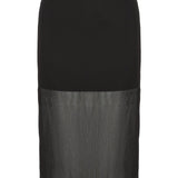 Jules Sheer Skirt - Black