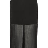 Jules Sheer Skirt - Black