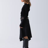 Juno Belted Skirt - Black