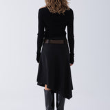 Juno Belted Skirt - Black