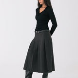 Monica Collar Top - Black