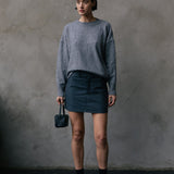 Tina Mini Skirt - Grey