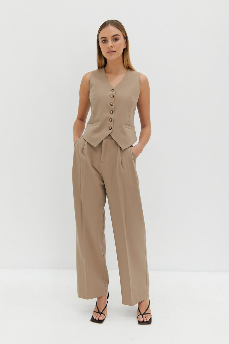 Alfie Vest - Tan