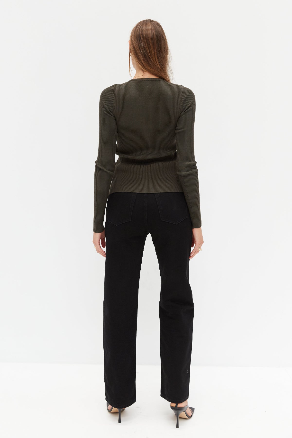 Knit Charlotte Cardigan - Khaki Green