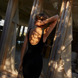 Knit Midi Dress - Black