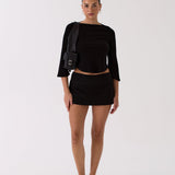 Lola Mini Skirt - Black