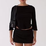 Lola Mini Skirt - Black