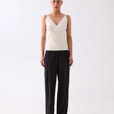 Luna Lace Trim Cami - Ivory