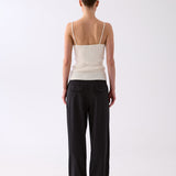 Luna Lace Trim Cami - Ivory