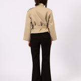 Cropped Trench - Beige