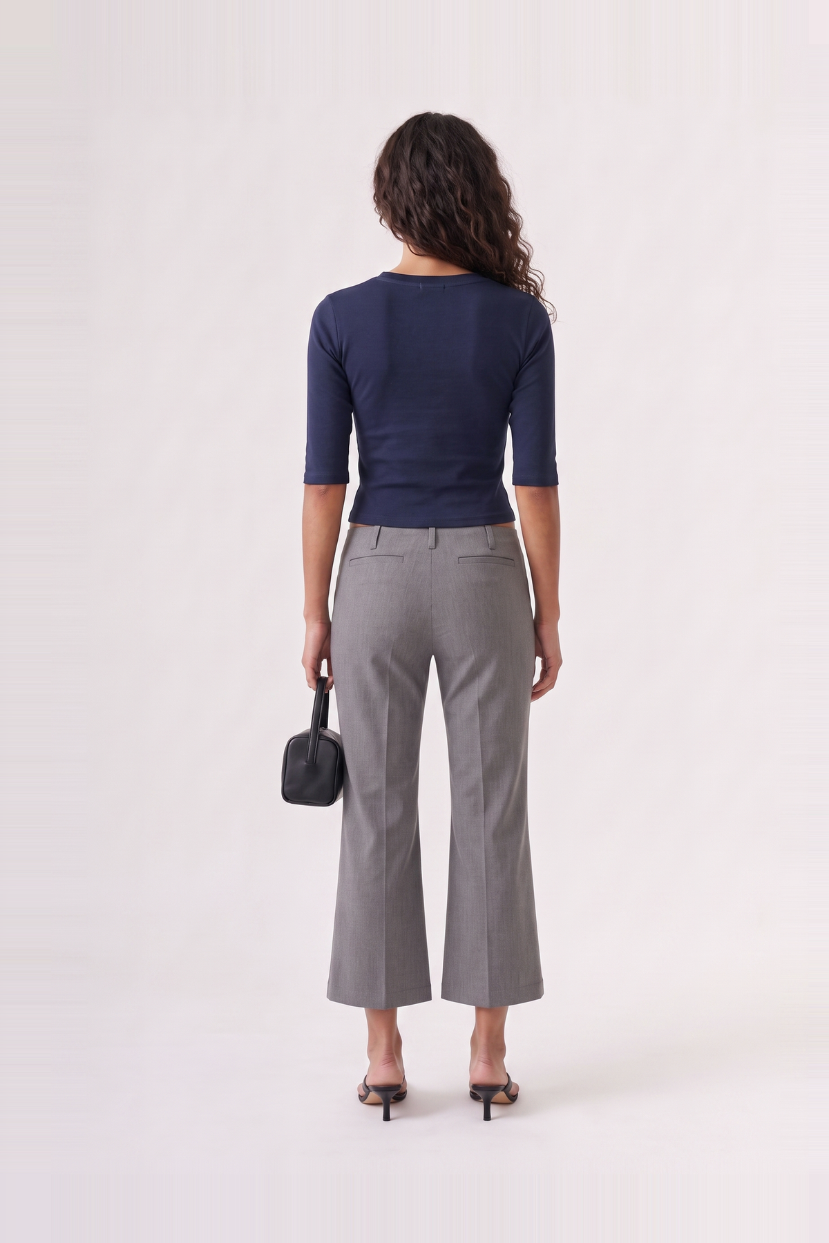 Tess Top in Navy – back view