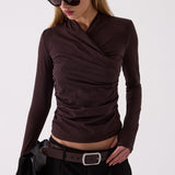 Raya Wide Belt in Brown – close up detail