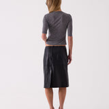 Sadie Henley Top in Grey – back view